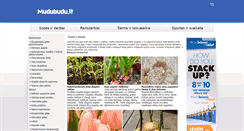 Desktop Screenshot of mudubudu.lt